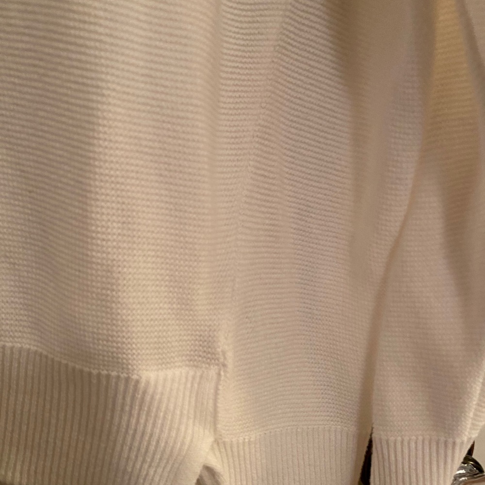 Leith White Ribbed Sweater - Picture 5 of 5